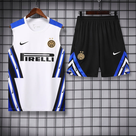 Inter Milan Sleeveless Training Kit White