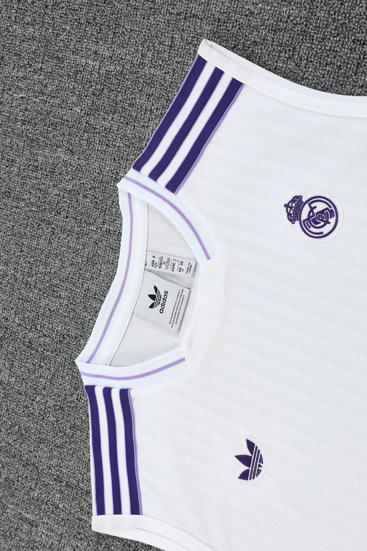 Real Madrid Sleeveless Training Kit White+purple