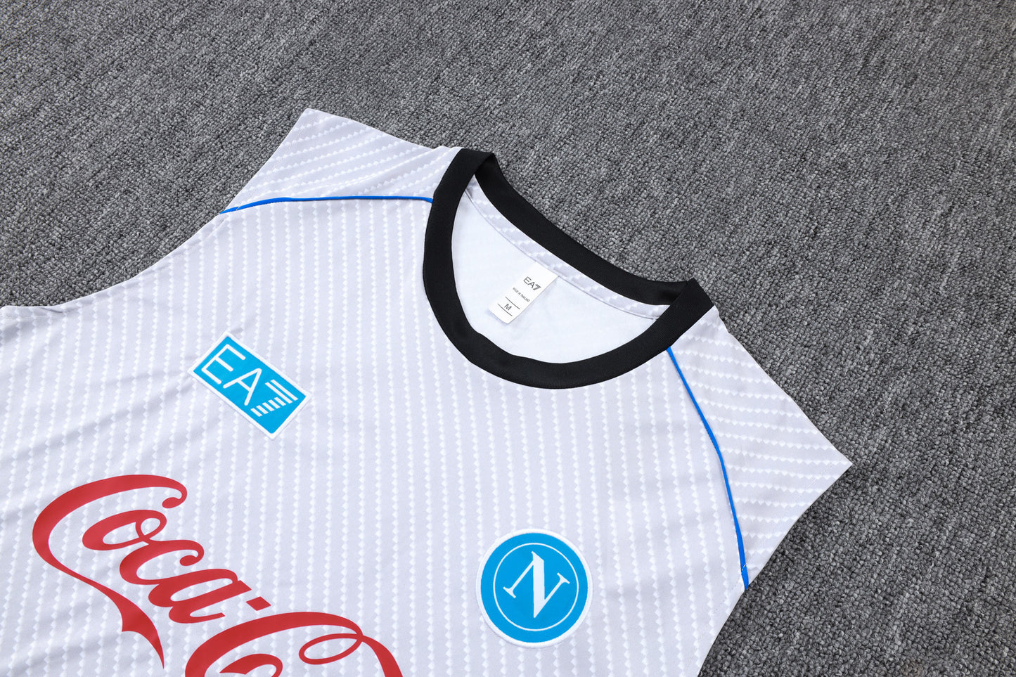 Napoli Sleeveless Training Kit - Grey/Blue