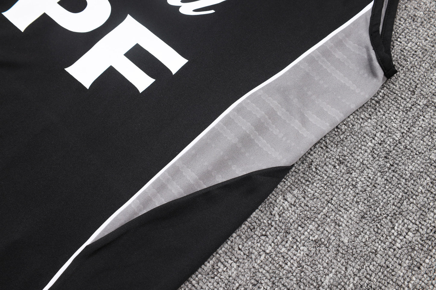 Argentina Sleeveless Training Kit -  Black/Grey/White