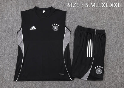 Germany Sleeveless Training Kit -  Black/Grey