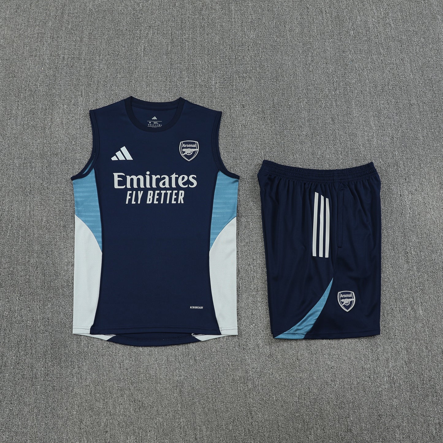 Arsenal Sleeveless Training Kit Blue