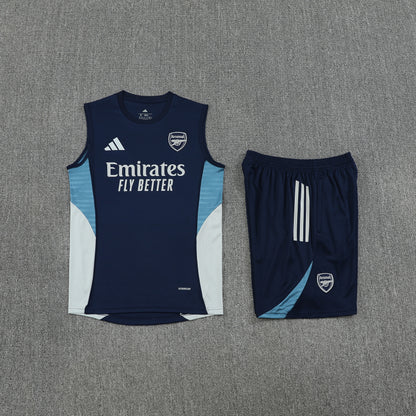 Arsenal Sleeveless Training Kit Blue