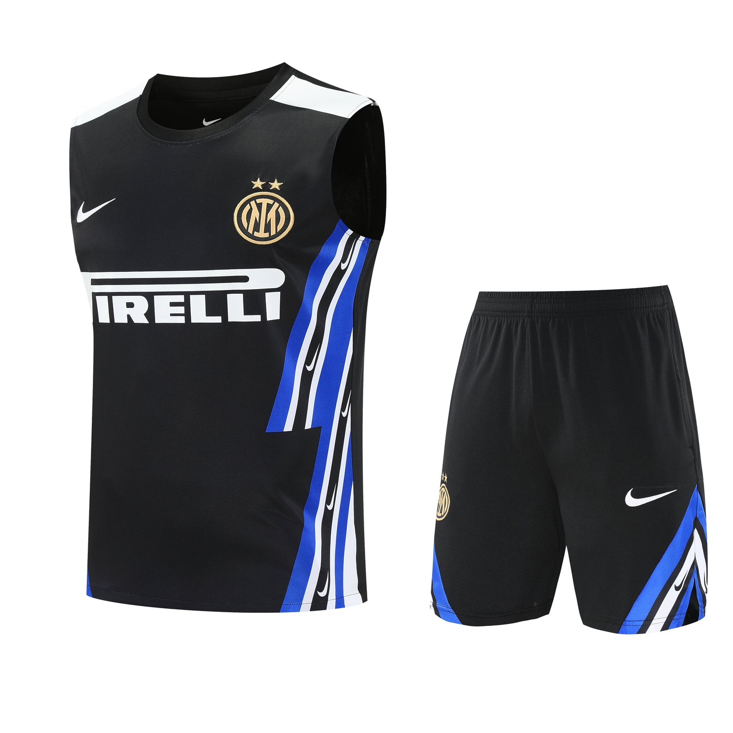 Inter Milan Sleeveless Training Kit Black