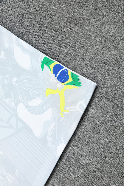 Brazil Sleeveless Training Kit  White gray