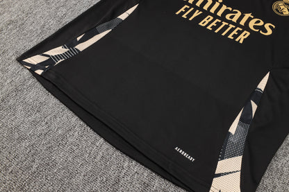 Real Madrid Sleeveless Training Kit - Black/Gold