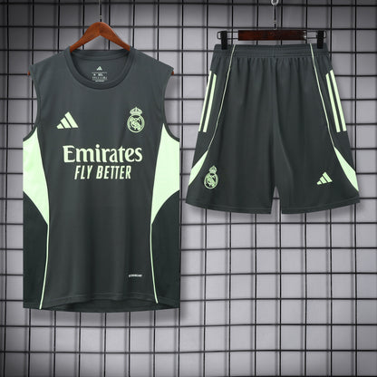 Real Madrid Sleeveless Training Kit grey
