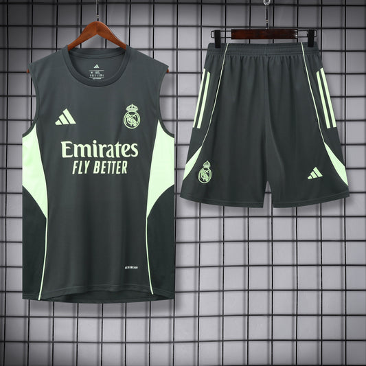 Real Madrid Sleeveless Training Kit grey