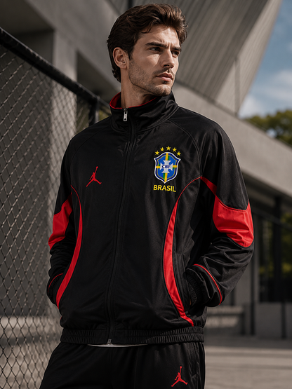 Brazil team black World Cup edition Windbreaker