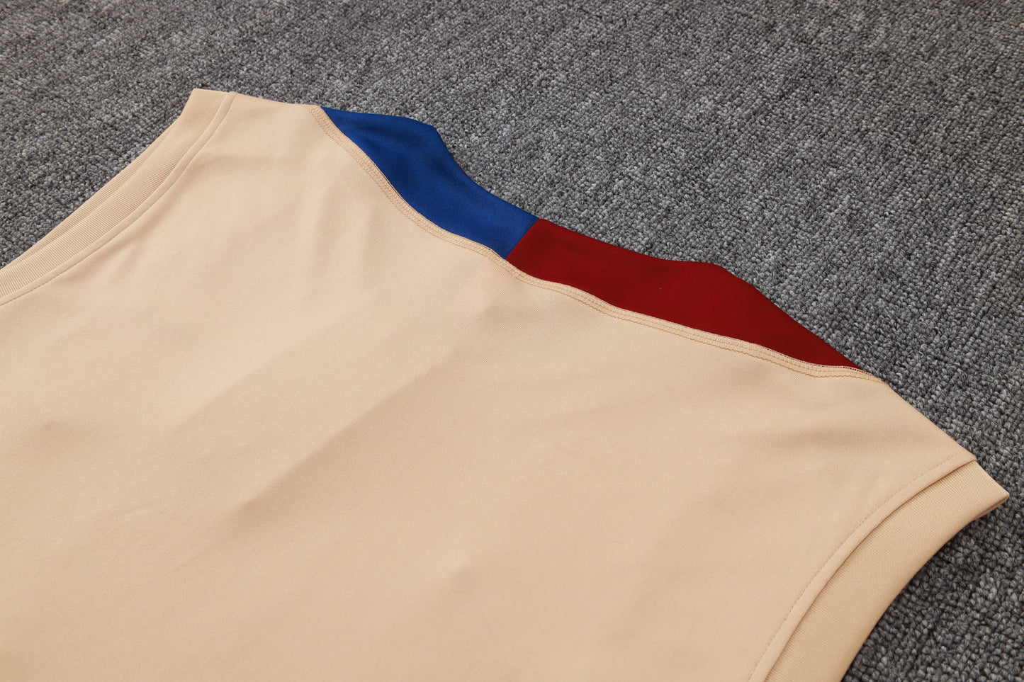 Barcelona Sleeveless Training Kit - Beige/Black