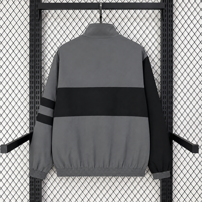 Inter Milan grey retro style Windbreaker