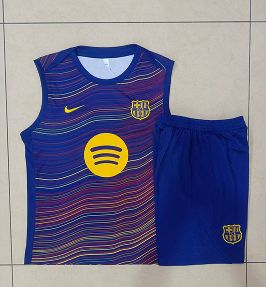 Barcelona Sleeveless Training Kit - Home
