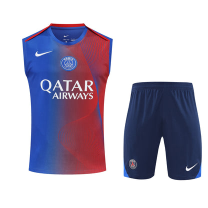 Paris Sleeveless Training Kit blue+red