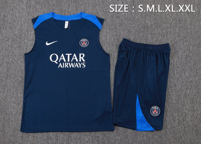 PSG Sleeveless Training Kit - Navy/Blue