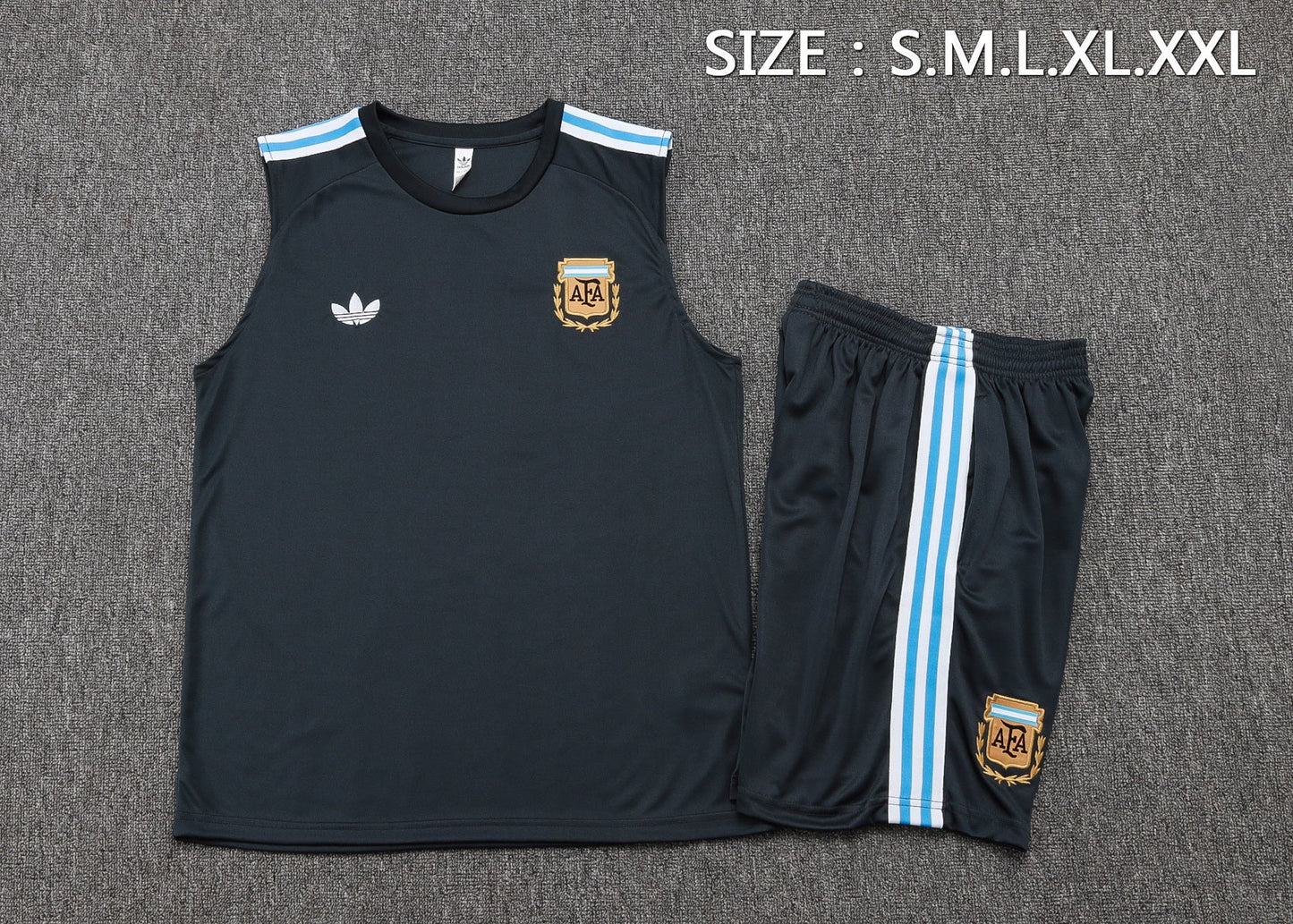 Argentina Sleeveless Training Kit - Retro