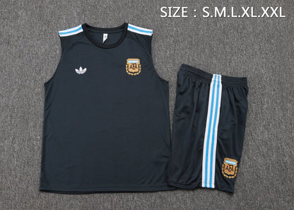 Argentina Sleeveless Training Kit - Retro