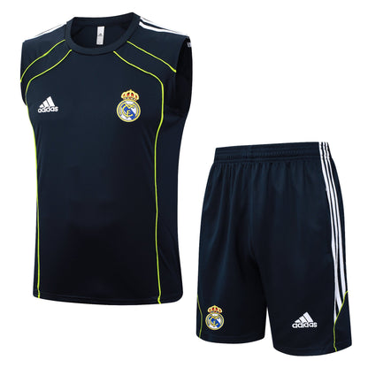 Real Madrid Sleeveless Training Kit - Retro Away