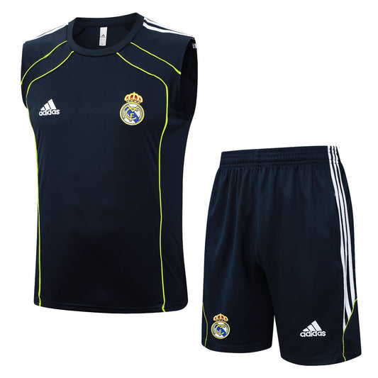 Real Madrid Sleeveless Training Kit - Retro Away