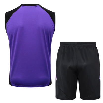 Germany Sleeveless Training Kit - Purple/Violet/Black