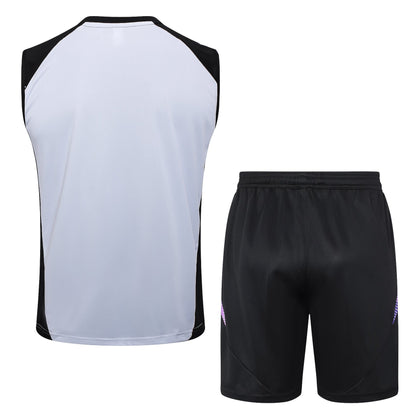 Germany Sleeveless Training Kit - White/Violet/Black