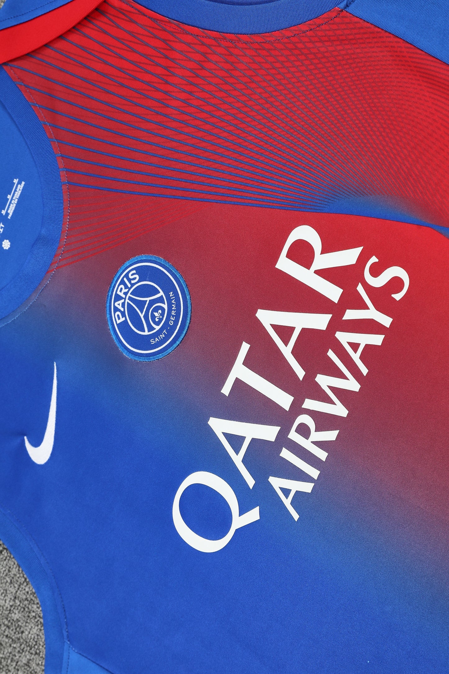 Paris Sleeveless Training Kit blue+red