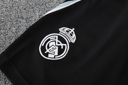 Real Madrid Sleeveless Training Kit - Black/Grey/White