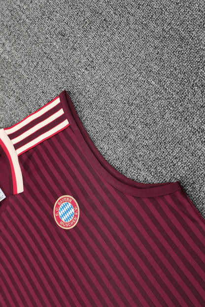 Bayern Sleeveless Training Kit burgundy