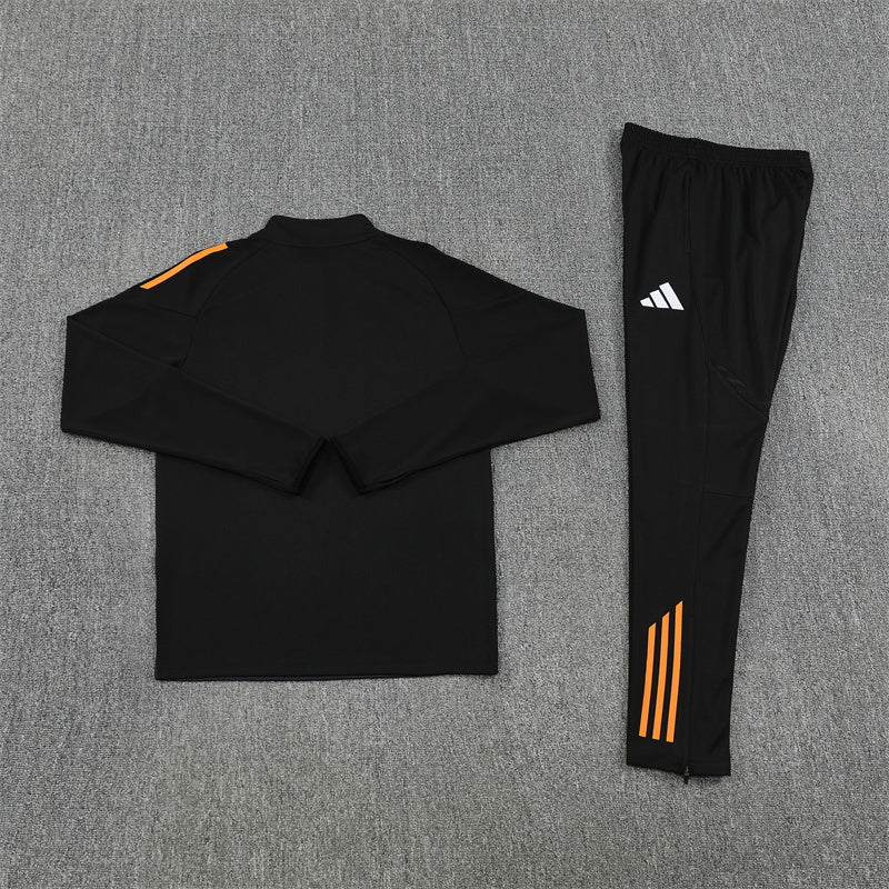 Real Madrid  Black orange Tracksuit