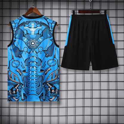 Naples  Sleeveless Training Kit  blue