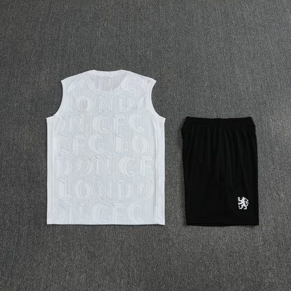 Chelsea Sleeveless Training Kit White