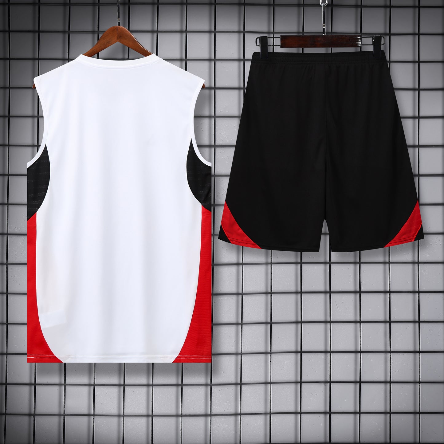 Manchester United  Sleeveless Training Kit white+red+black