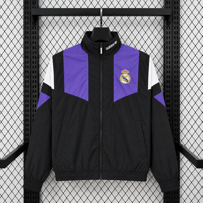 Real Madrid black Windbreaker