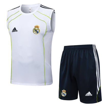 Real Madrid Sleeveless Training Kit - Retro Home