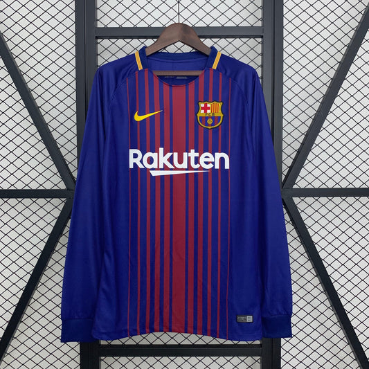 BARCELONA 2017 - 2018 HOME JERSEY LONG SLEEVED