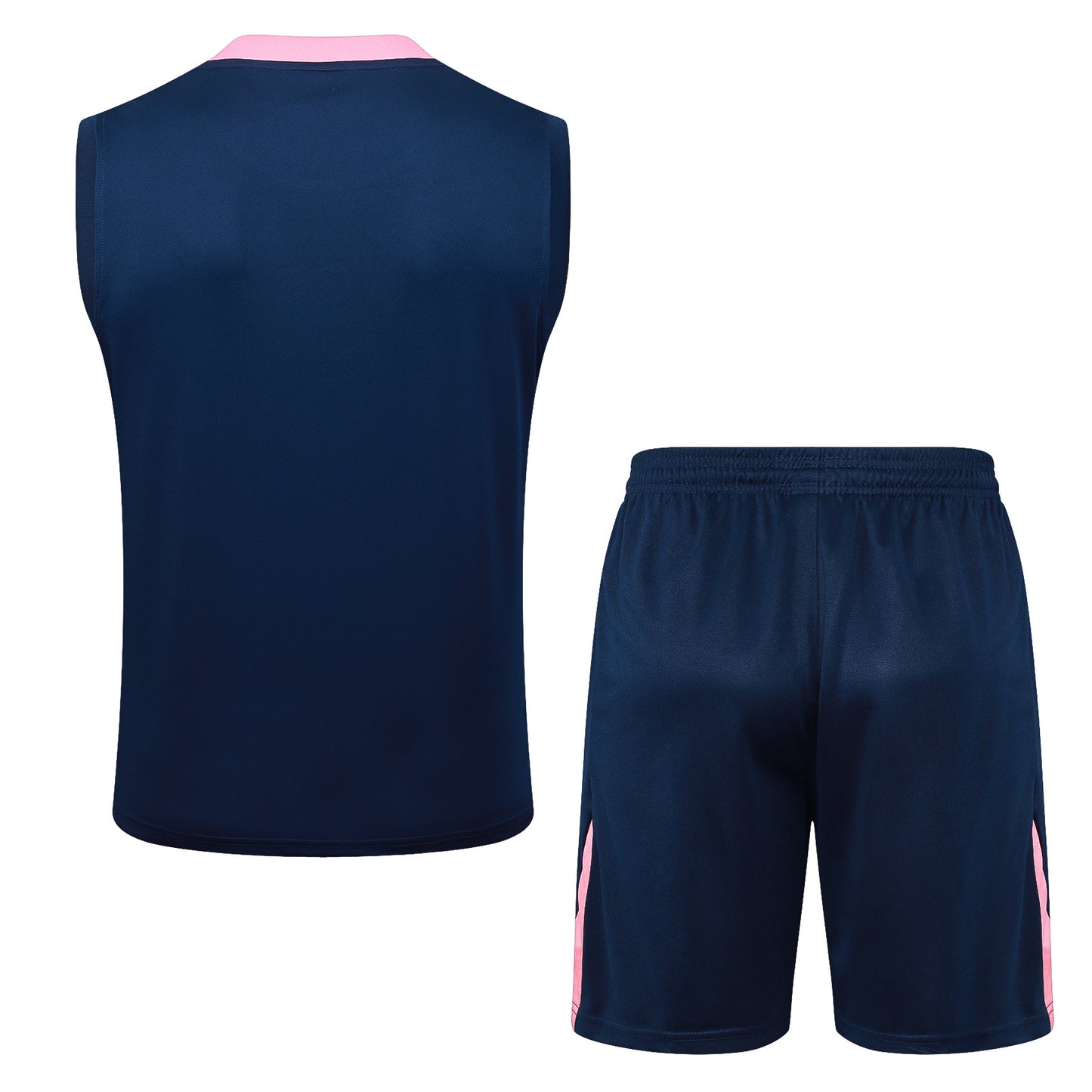 Barcelona Sleeveless Training Kit - Navy/Sunset Pink