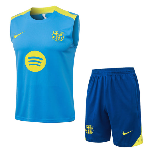 Barcelona Sleeveless Training Kit New Blue