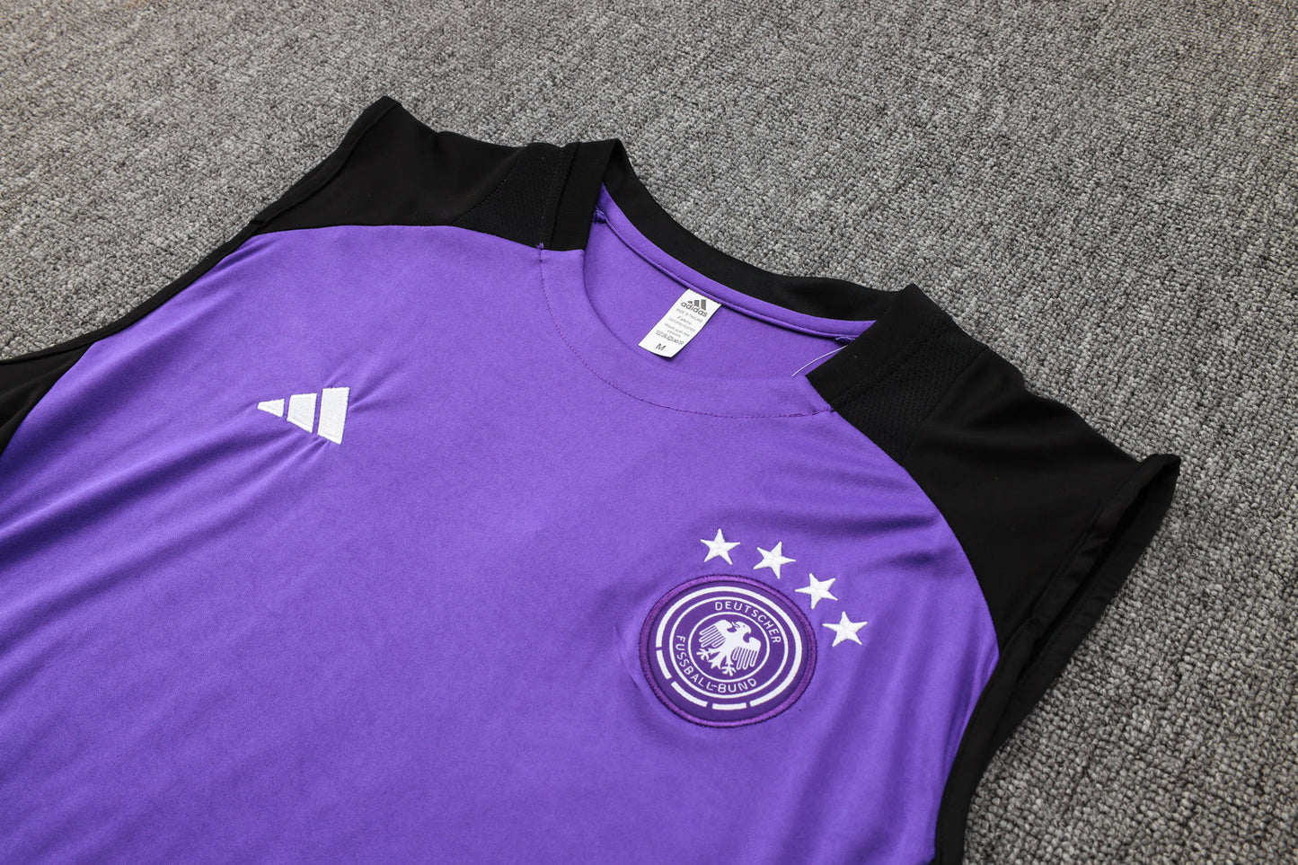 Germany Sleeveless Training Kit - Purple/Violet/Black