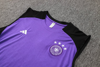 Germany Sleeveless Training Kit - Purple/Violet/Black