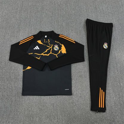 Real Madrid  Black orange Tracksuit