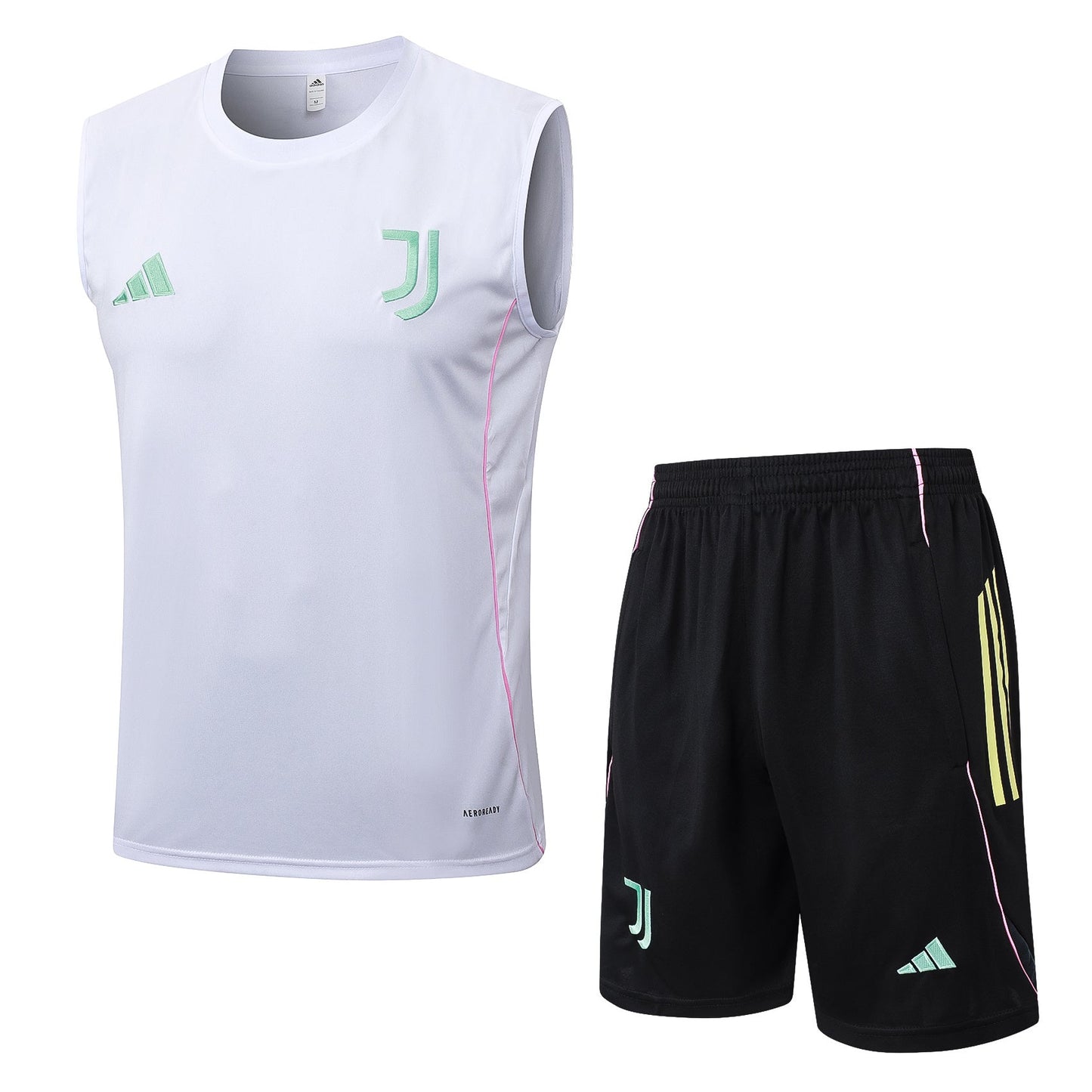 Juventus Sleeveless Training Kit -  White/Pastel