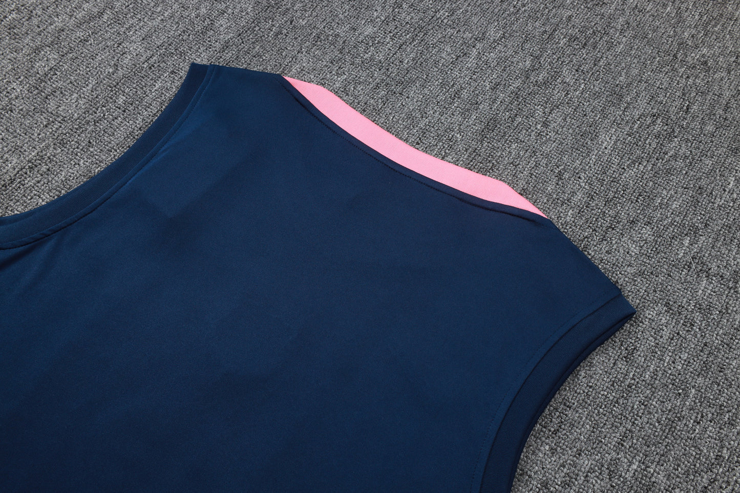 Barcelona Sleeveless Training Kit - Navy/Sunset Pink
