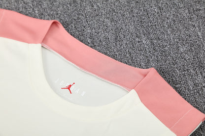 PSG Sleeveless Training Kit - Cream/Baby Pink/Black