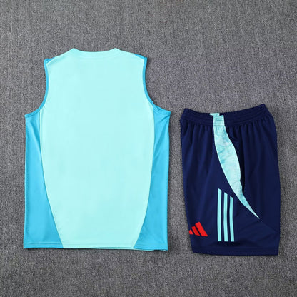 Flamenco  Sleeveless Training Kit Blue