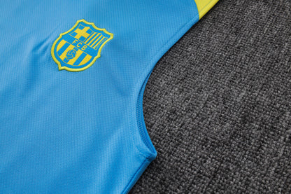 Barcelona Sleeveless Training Kit New Blue