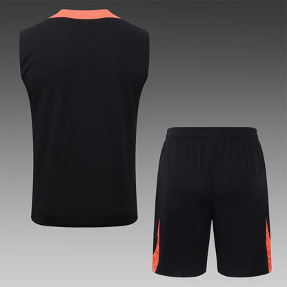 Brazil Sleeveless Training Kit  Black