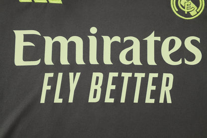 Real Madrid Sleeveless Training Kit - Grey/Lime