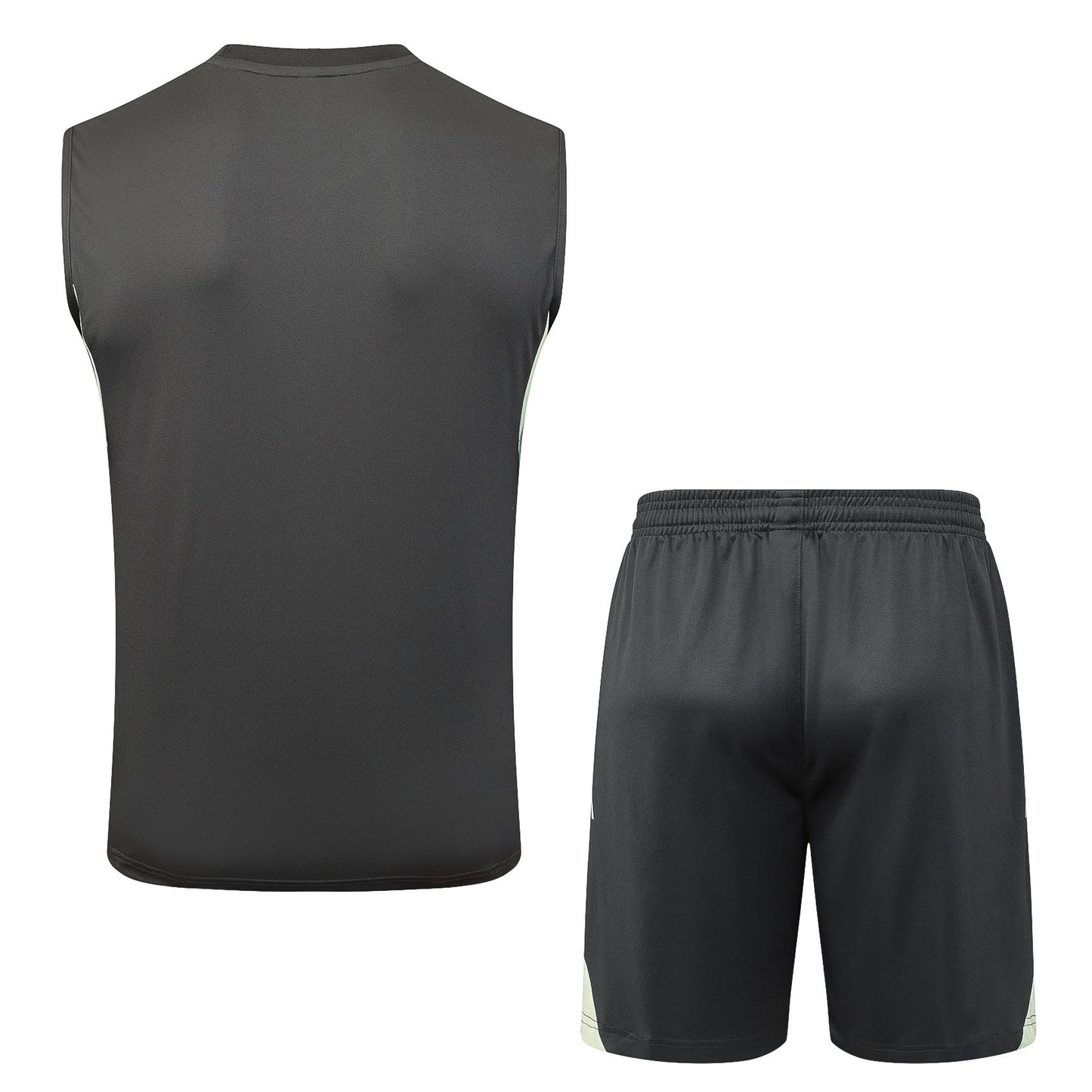 Real Madrid Sleeveless Training Kit - Grey/Lime