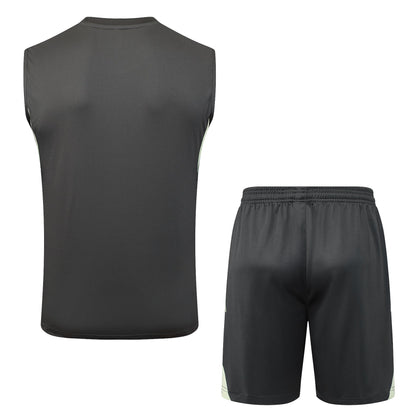 Real Madrid Sleeveless Training Kit - Grey/Lime