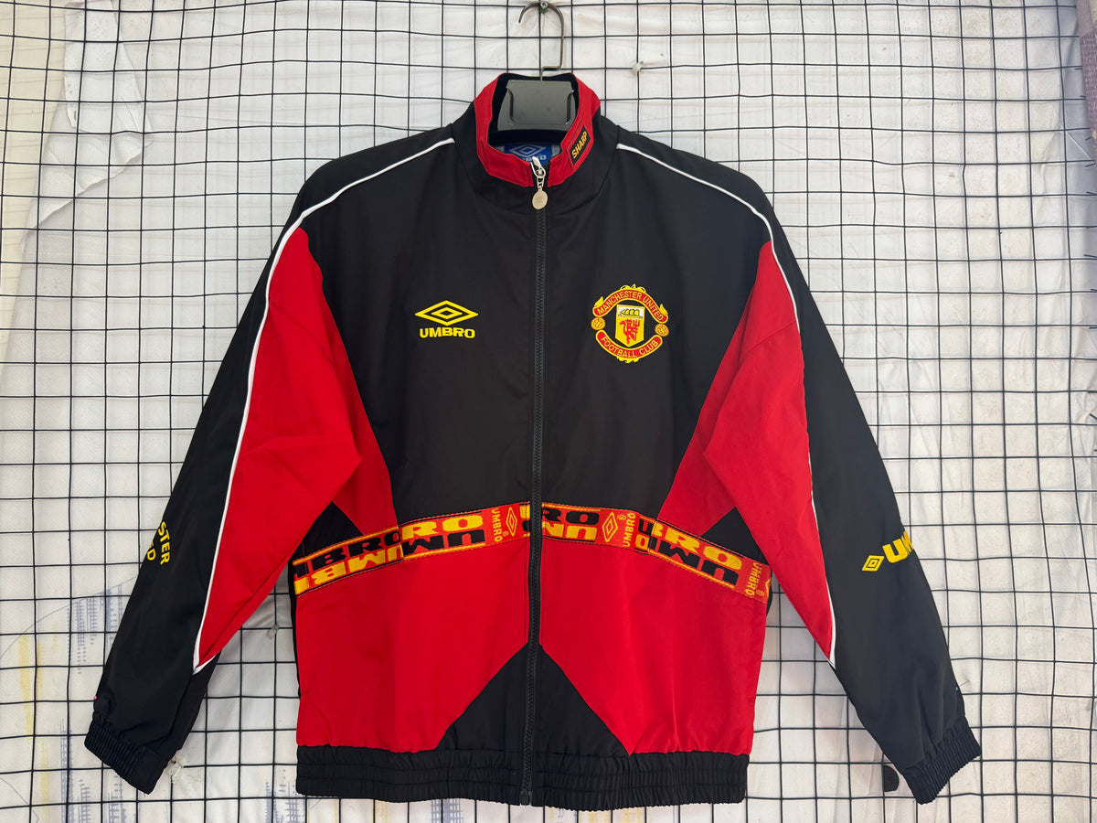 Manchester United Red and Black 1996-1997 Windbreaker