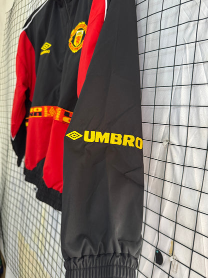 Manchester United Red and Black 1996-1997 Windbreaker